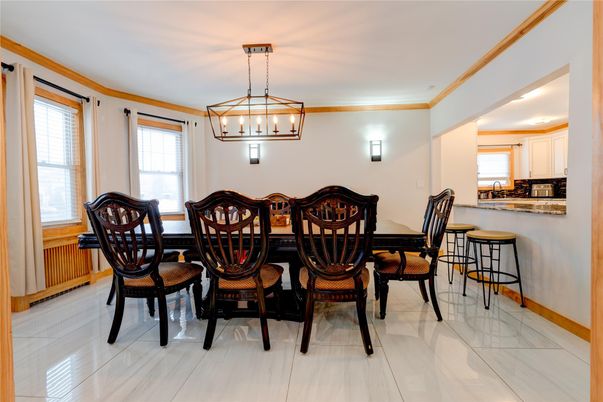 Dining room, Interior, Pendant Lights