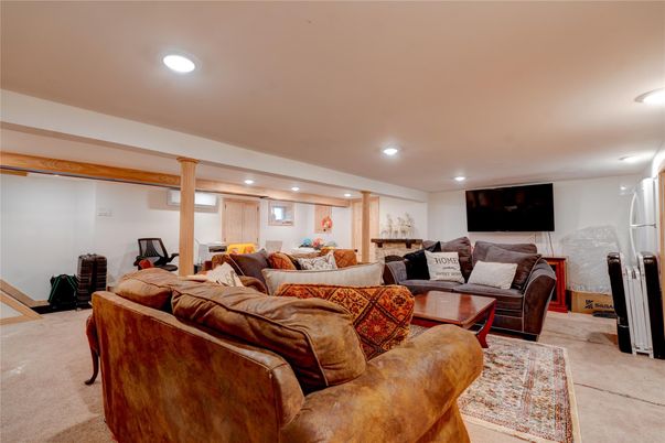 Interior, Living room, Recessed Lighting