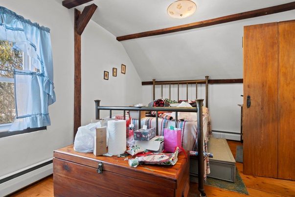 Bedroom, Interior, Wooden Beams, Wood Texture Flooring
