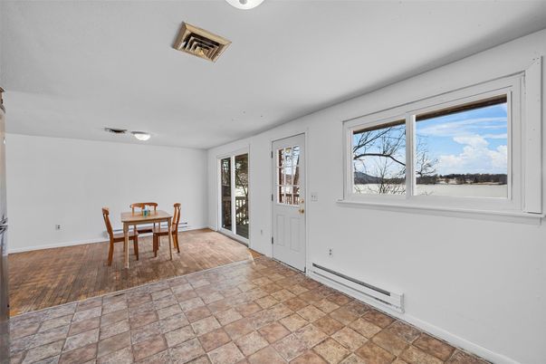 Dining room, Interior, Wood Texture Flooring