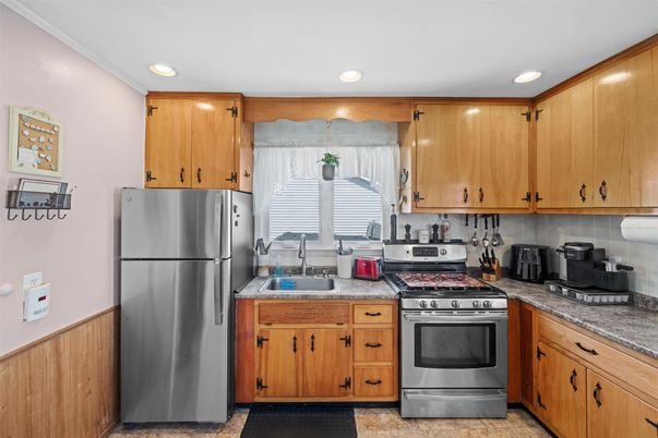 Interior, Kitchen, Recessed Lighting, Stainless Steel Appliances