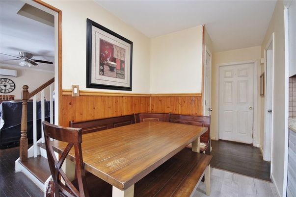 Dining room, Interior, Wood Texture Flooring