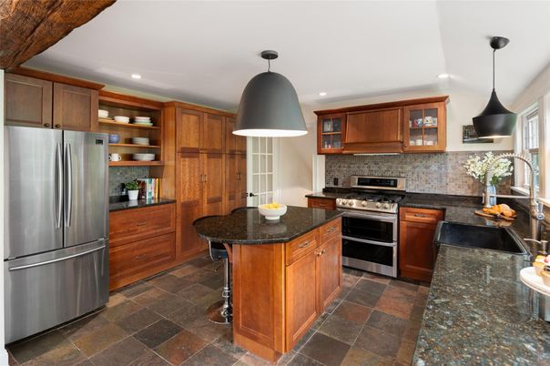 Interior, Kitchen, Pendant Lights, Recessed Lighting, Stainless Steel Appliances