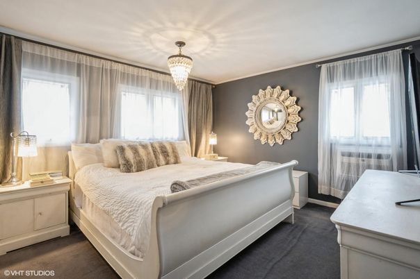 Bedroom, Chandelier, Interior