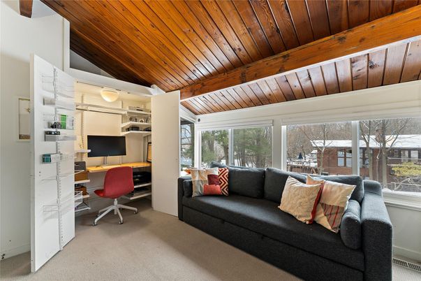 Home Office, Interior, Wooden Beams, Wooden Ceilings
