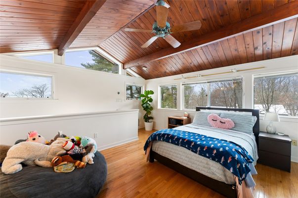 Bedroom, Interior, Wooden Beams, Wooden Ceilings, Wood Texture Flooring