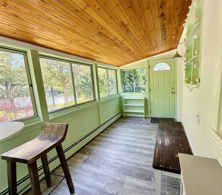 Interior, Sun Room, Wooden Ceilings, Wood Texture Flooring