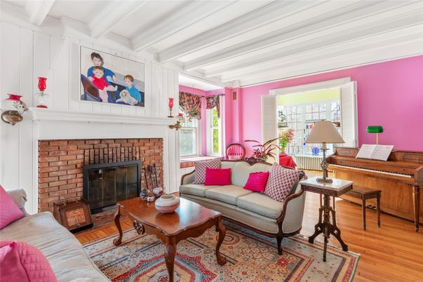 Fireplace, Interior, Living room, Piano, Wood Texture Flooring