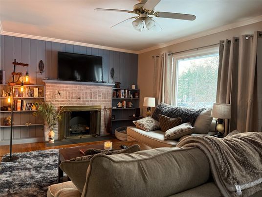 Fireplace, Interior, Living room, Wood Texture Flooring