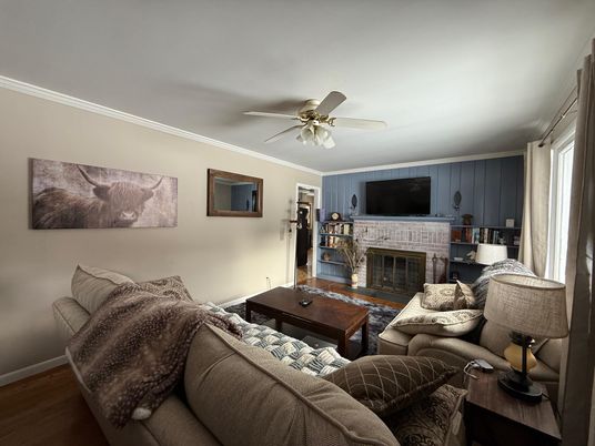 Fireplace, Interior, Living room, Wood Texture Flooring