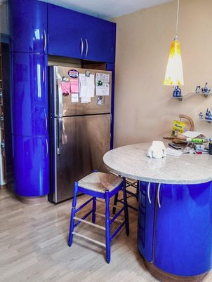 Interior, Kitchen, Pendant Lights, Wood Texture Flooring