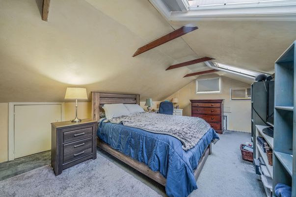Bedroom, Interior, Wooden Beams