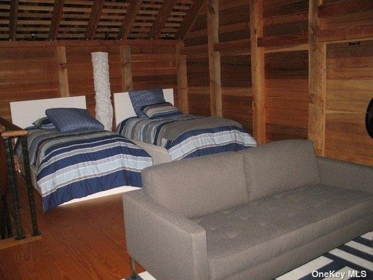 Bedroom, Interior, Wooden Beams, Wood Texture Flooring, Wooden Walls