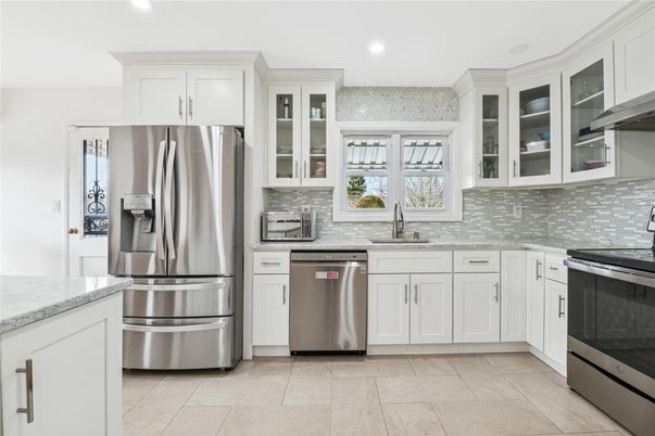 Interior, Kitchen, Recessed Lighting, Stainless Steel Appliances