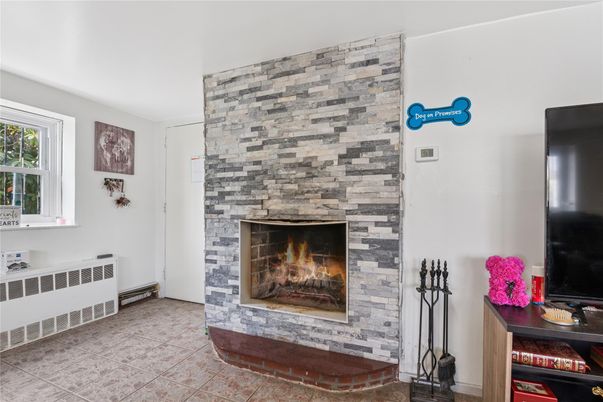 Fireplace, Interior, Stone Walls