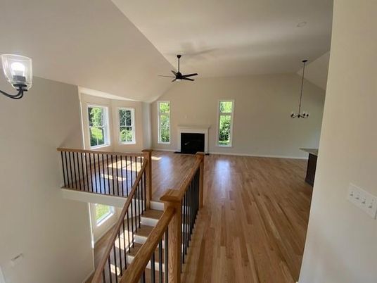 Empty room, Fireplace, Interior, Wood Texture Flooring