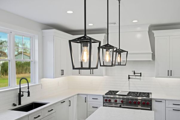 Interior, Kitchen, Pendant Lights, Recessed Lighting, Stainless Steel Appliances