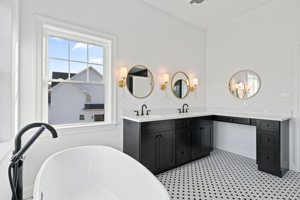 Bathroom, Dual Sink Vanities, Free Standing Baths, Interior