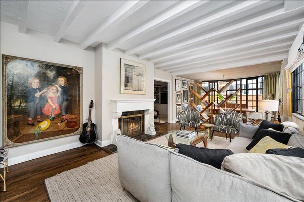 Dining room, Fireplace, Interior, Living room, Wood Texture Flooring