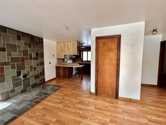 Interior, Kitchen, Wood Texture Flooring