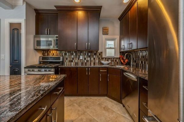 Interior, Kitchen, Recessed Lighting, Stainless Steel Appliances