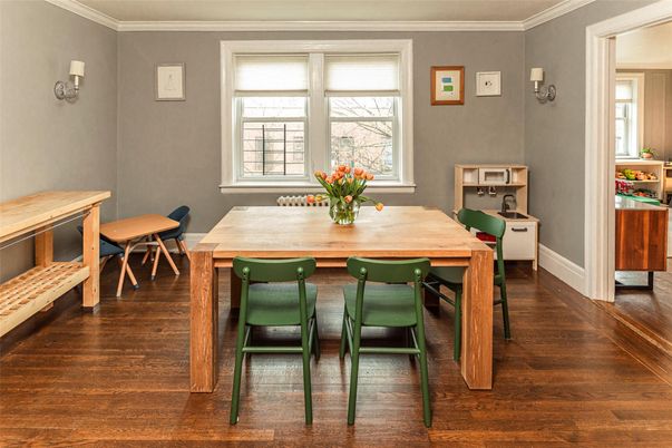 Dining room, Interior, Wood Texture Flooring