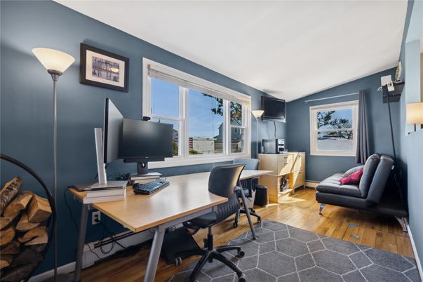 Home Office, Interior, Wood Texture Flooring