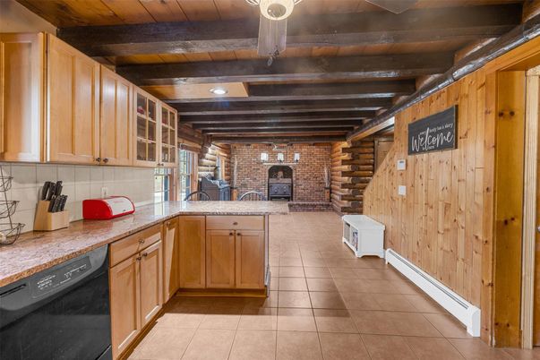 Fireplace, Interior, Stone Walls, Wooden Beams, Wooden Ceilings, Wooden Walls