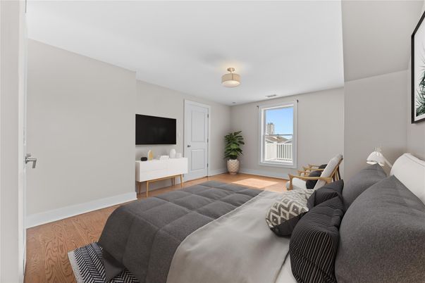 Bedroom, Interior, Wood Texture Flooring