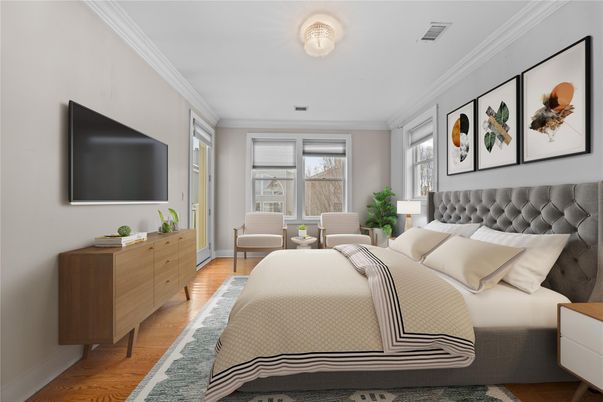 Bedroom, Interior, Wood Texture Flooring