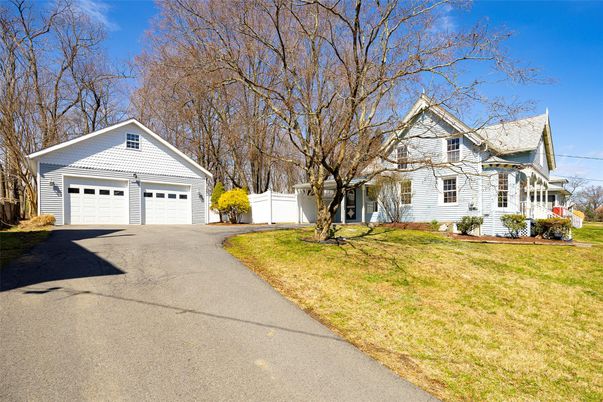 Attached, Detached Garage, Exterior, Facade, Farmhouse
