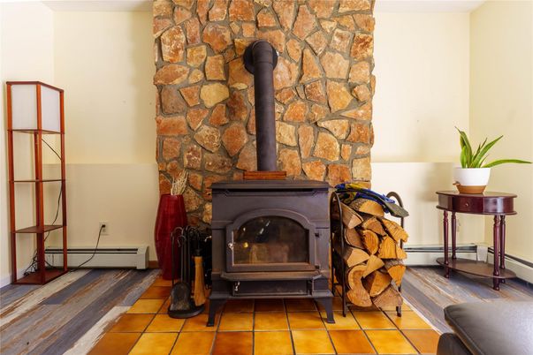 Fireplace, Interior, Stone Walls
