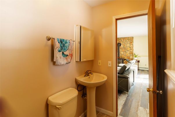 Bathroom, Interior, Wood Texture Flooring