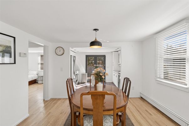 Dining room, Interior, Wood Texture Flooring