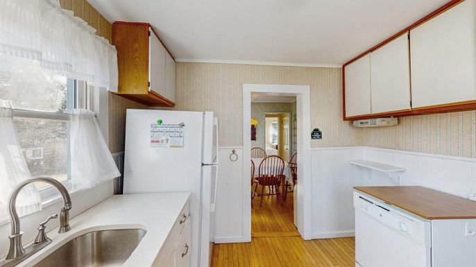 Interior, Kitchen, Wood Texture Flooring