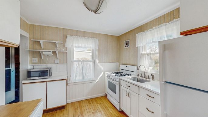 Interior, Kitchen, Wood Texture Flooring