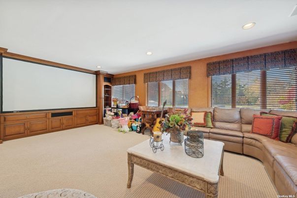 Interior, Living room, Projection Screen, Recessed Lighting