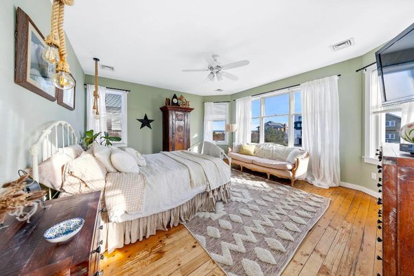 Bedroom, Interior, Wood Texture Flooring