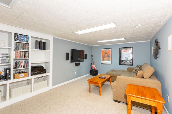 Interior, Living room, Recessed Lighting