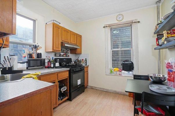 Interior, Kitchen, Wood Texture Flooring