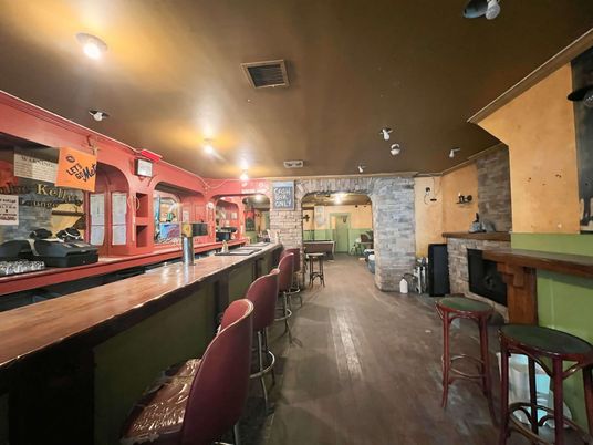 Interior, Stone Walls, Wood Texture Flooring
