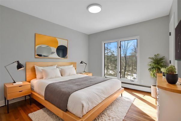 Bedroom, Interior, Wood Texture Flooring