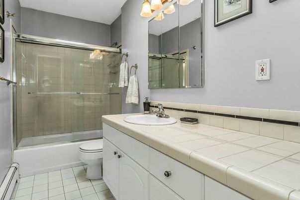Bathroom, Glass Shower, Interior, Tile Countertops