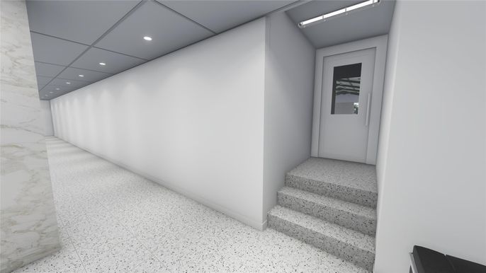 Interior, Marble, Recessed Lighting