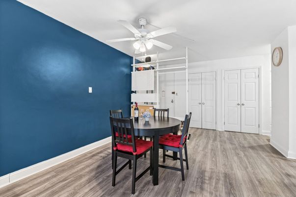 Dining room, Interior, Wood Texture Flooring