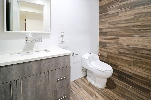 Bathroom, Interior, Wood Texture Flooring, Wooden Walls