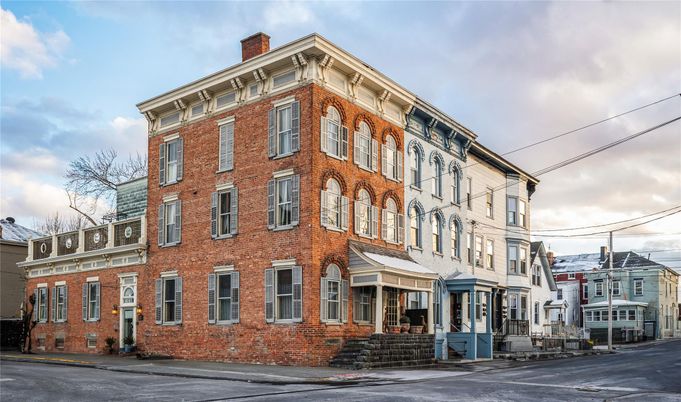 Exterior, Facade, Brick Facade, Condo Building