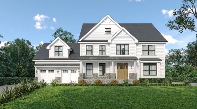 Attached, Exterior, Facade, Farmhouse