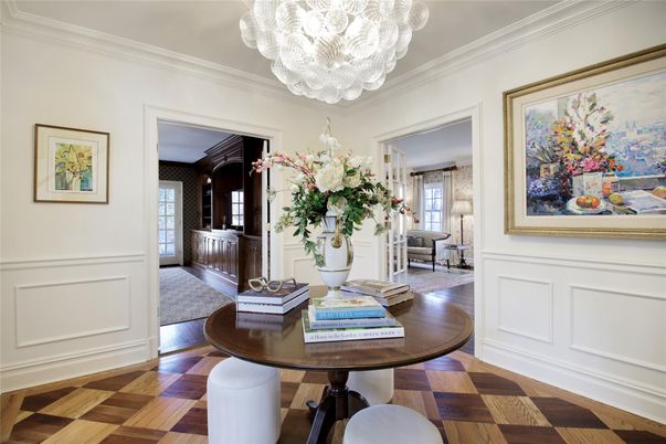 Chandelier, Interior, Living room, Wood Texture Flooring