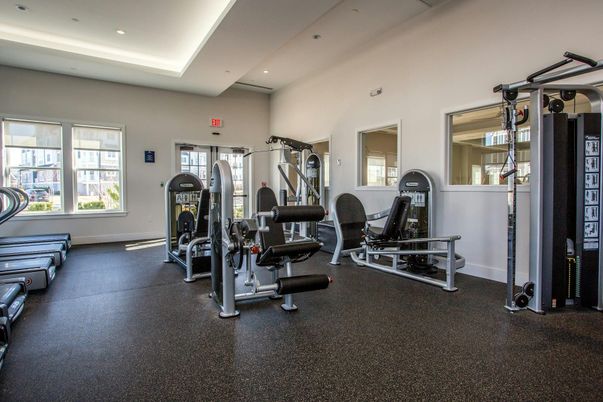 Fitness Equipment, Gym, Interior, Recessed Lighting